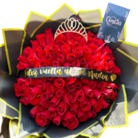 🌹 Ramo Buchón de 100 Rosas Rojas Freedom