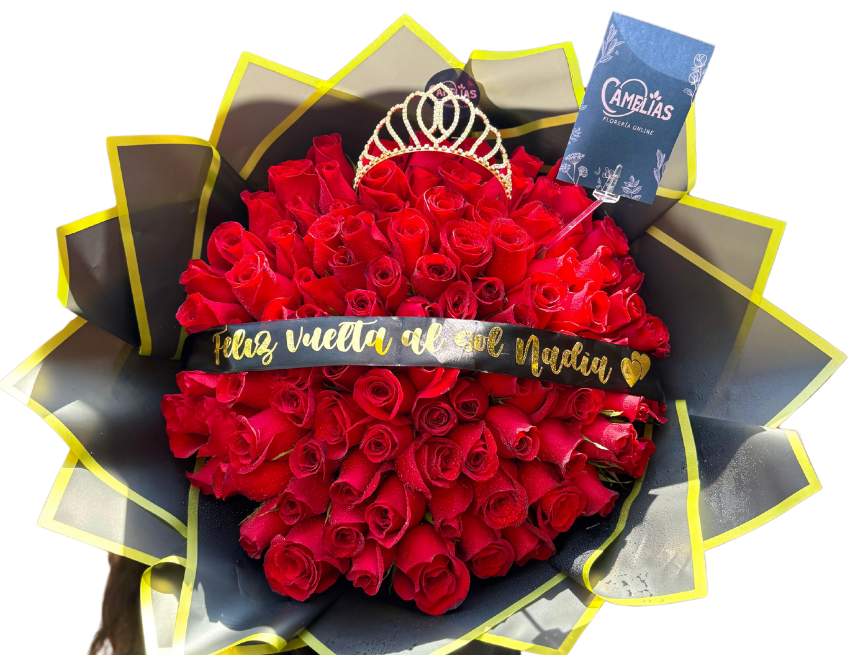 🌹 Ramo Buchón de 100 Rosas Rojas Freedom