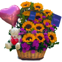🌻 Canasta de 11 Girasoles "LIMA"
