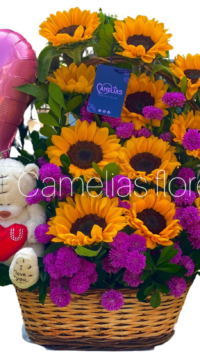 🌻 Canasta de 11 Girasoles "LIMA"