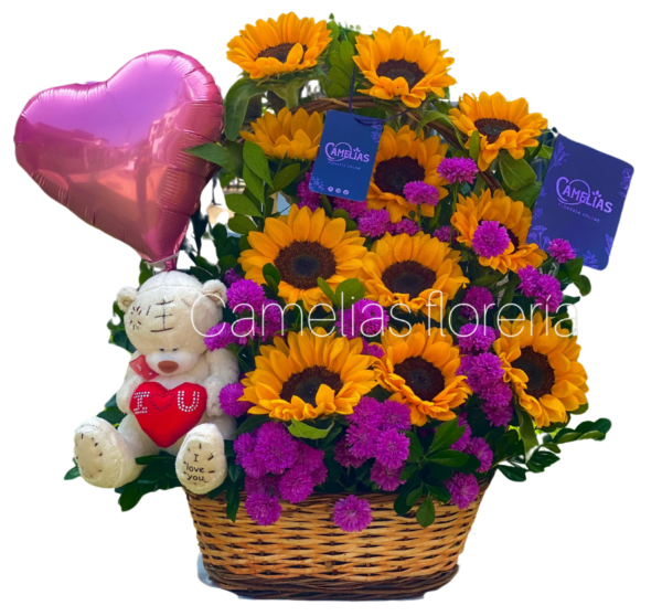 🌻 Canasta de 11 Girasoles "LIMA"