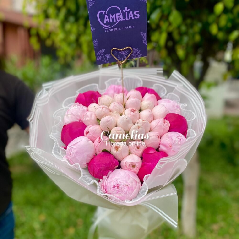 Ramo Peonías y Rosas Inglesas