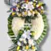 Corona Fúnebre con parante "Dos tiempos"