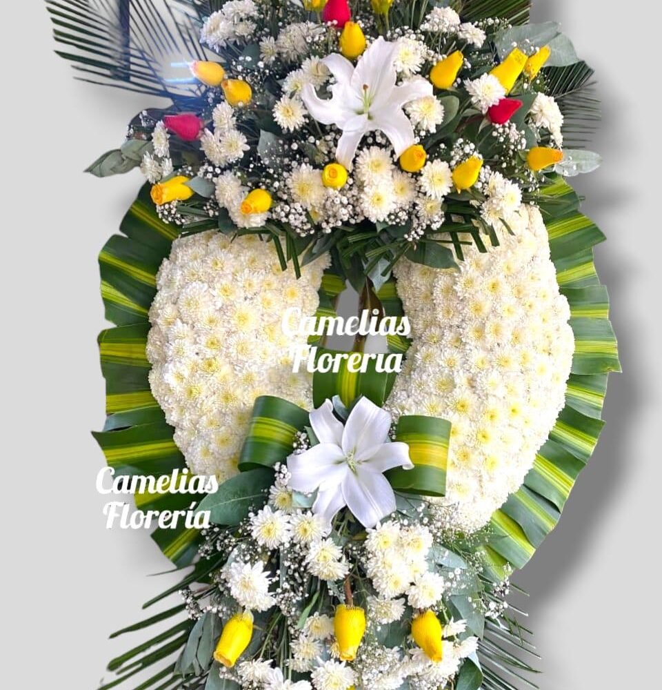 Corona Fúnebre con parante "Dos tiempos"