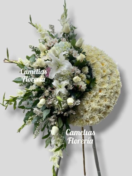 Corona Fúnebre con parante "Hindú"