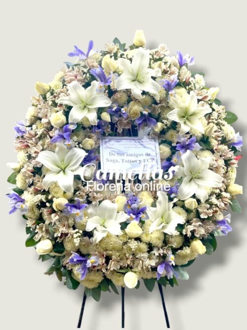 Corona Fúnebre con parante "Picarón III"