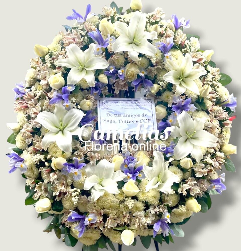 Corona Fúnebre con parante "Picarón III"