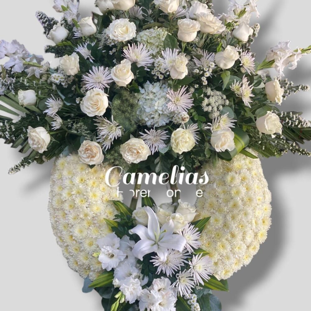 Corona Fúnebre con parante "Dos tiempos II"