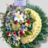 Corona Fúnebre con parante "Rosas rojas"