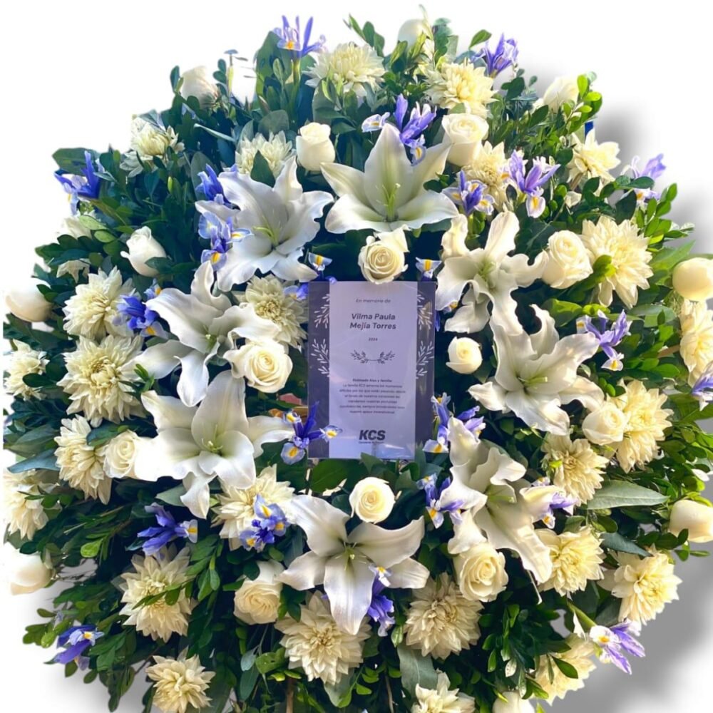 Corona Fúnebre con parante "Picarón V"