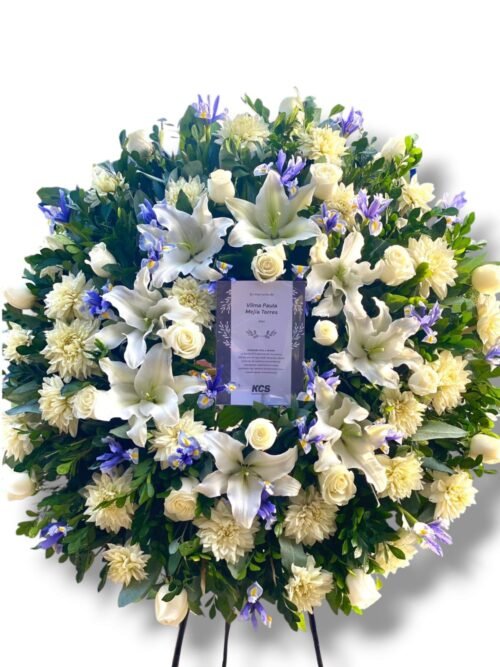 Corona Fúnebre con parante "Picarón V"