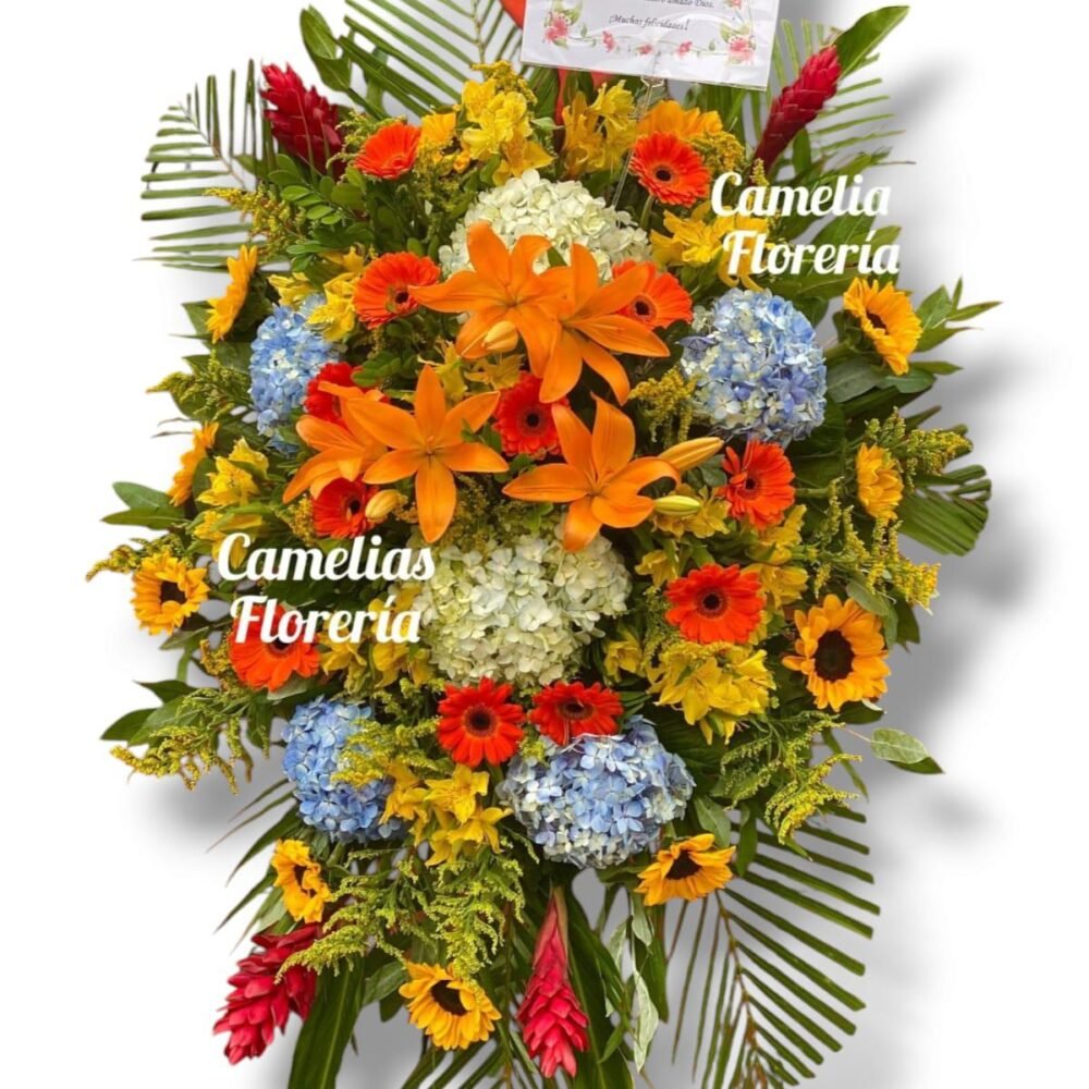Trípode floral primaveral
