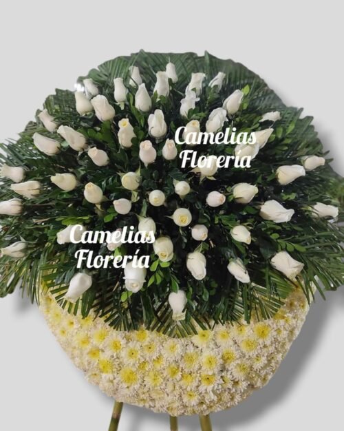 Corona Fúnebre con parante "Premium"