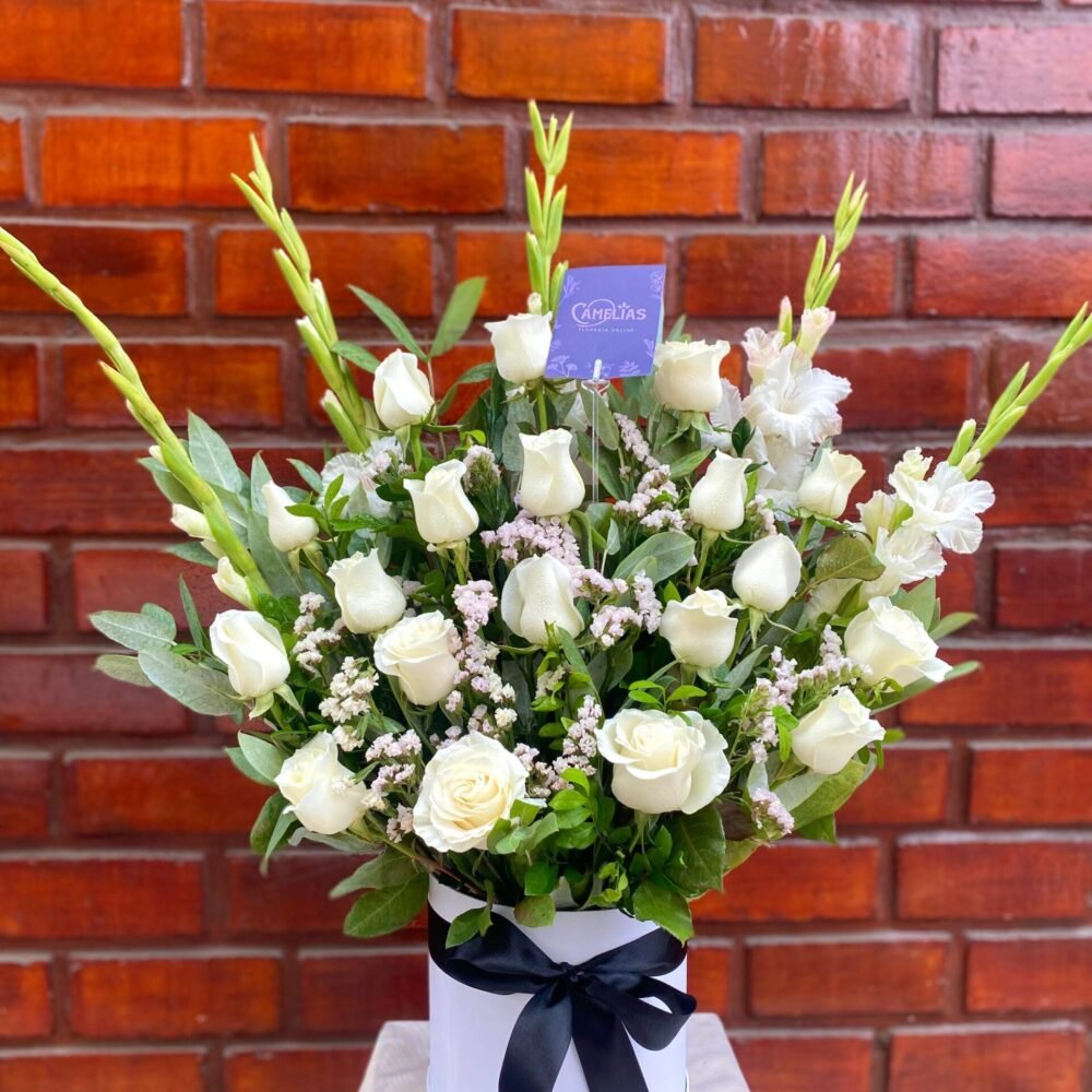 Box Fúnebre con Rosas Blancas