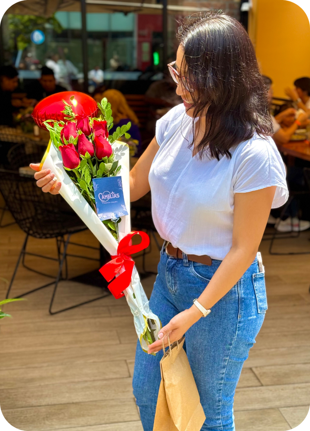🌹 Ramo de 6 Rosas Rojas Freedom "AUSTRALIA" - Imagen 2