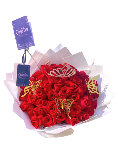 🌹Ramo buchón de 100 rosas "Mi Princesa"