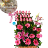 🌹Canasta de rosas y lirios "Andrea"
