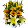 🌷Arreglo de tulipanes y girasoles "Thais"