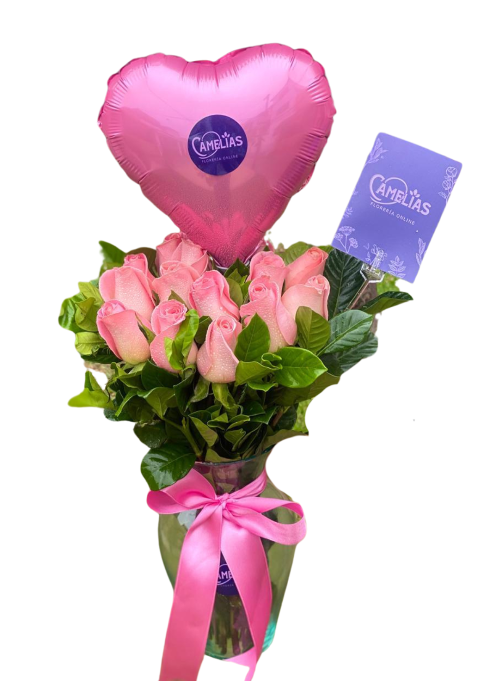 🌹 Florero de 15 Rosas Hermosas "Montevideo"