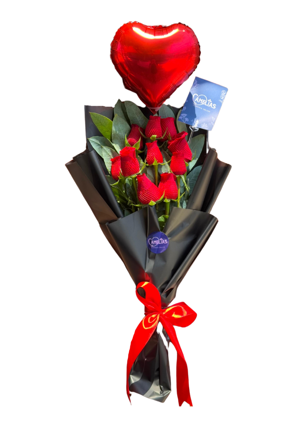 🌹 Ramo de 10 Rosas Freedom "Albania"