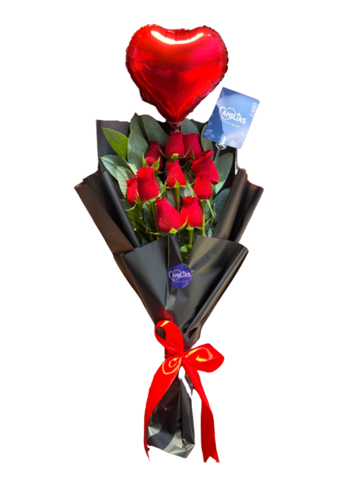 🌹 Ramo de 10 Rosas Freedom "Albania"