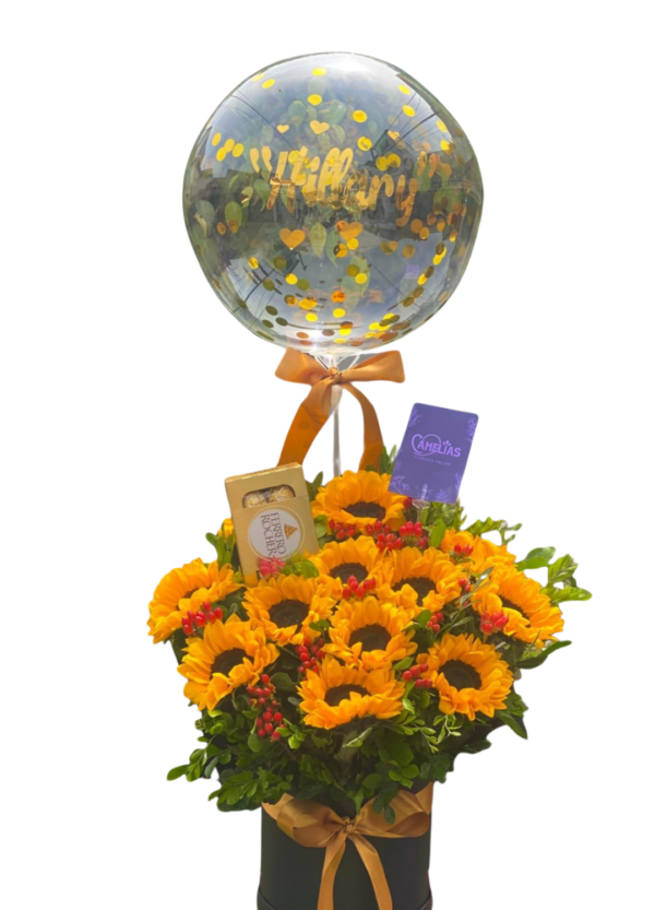 Box de girasoles "Benin"