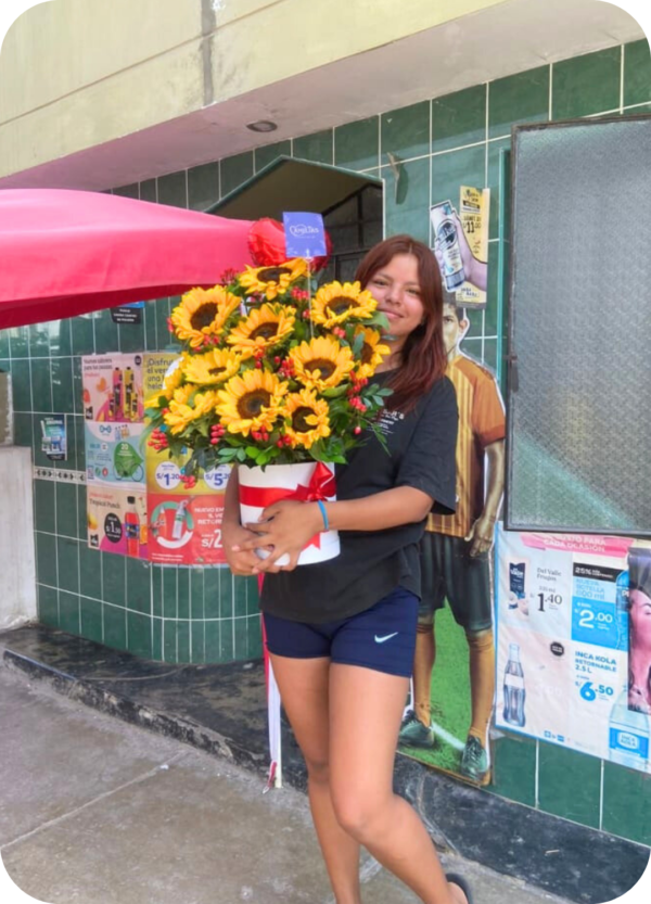 Box de girasoles "Benin" - Imagen 2