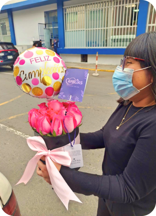 Box de 12 rosas "Bahamas" - Imagen 2