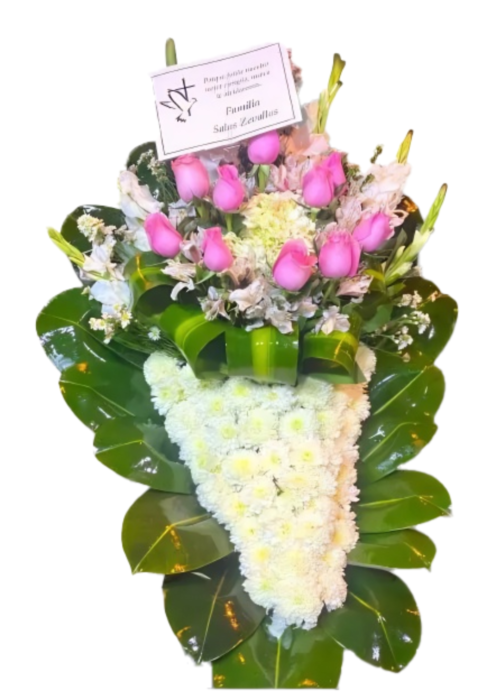 Lágrima de piso con rosas "fussion"
