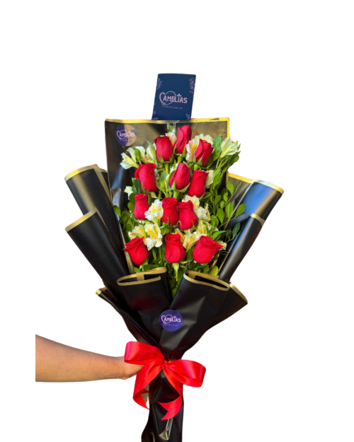 🌹 Ramo de 12 Rosas Rojas "PARIS"