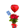 🌹 Florero de 12 Rosas Rojas "AMSTERDAM"