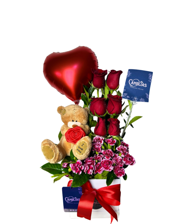 🌹 Box de 6 Rosas Rojas "VILNIUS"