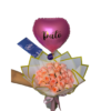 🌸 Ramo Buchón de 24 Rosas rosado bebe "MONACO"