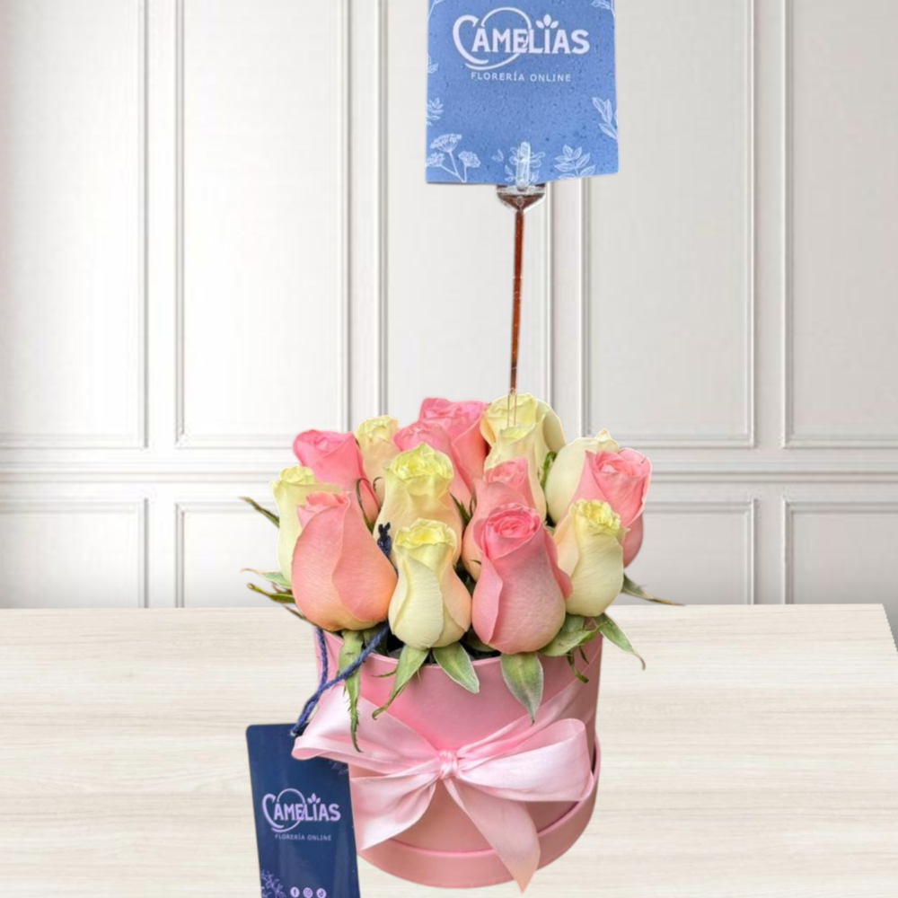 🌸 Box de 12 Rosas "Bamako"