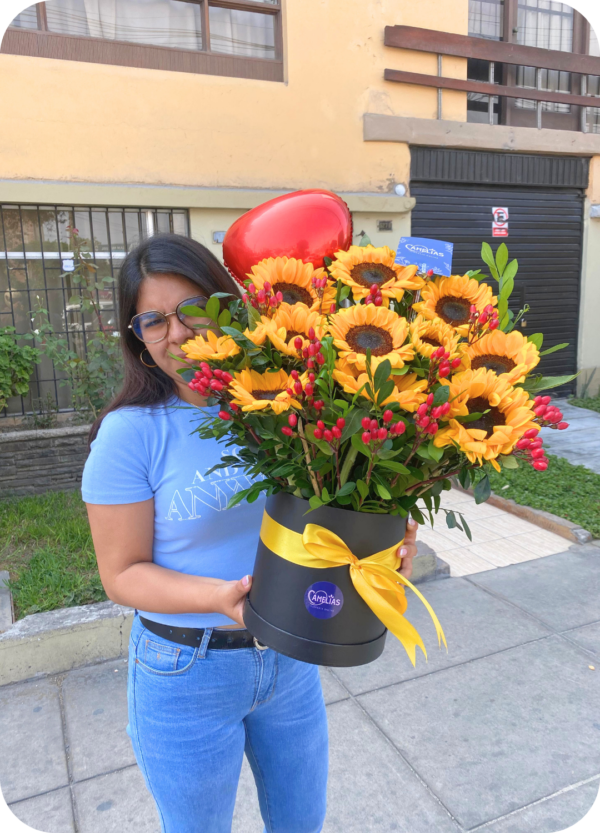 🌻 Box de 10 Girasoles "LUX" - Imagen 2