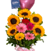 🌻Box de 5 girasoles y 5 gerberas "Manila"