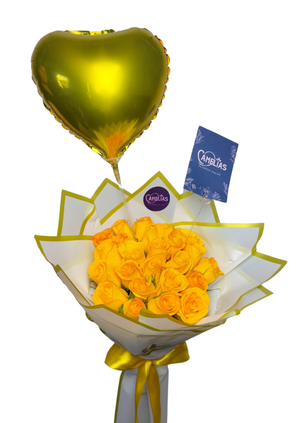 💛 Ramo de 24 Rosas Amarillas "Kuala"