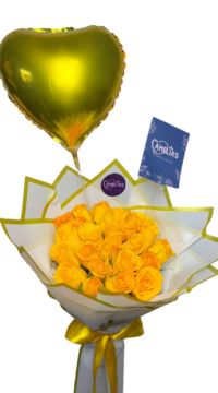 💛 Ramo de 24 Rosas Amarillas "Kuala"