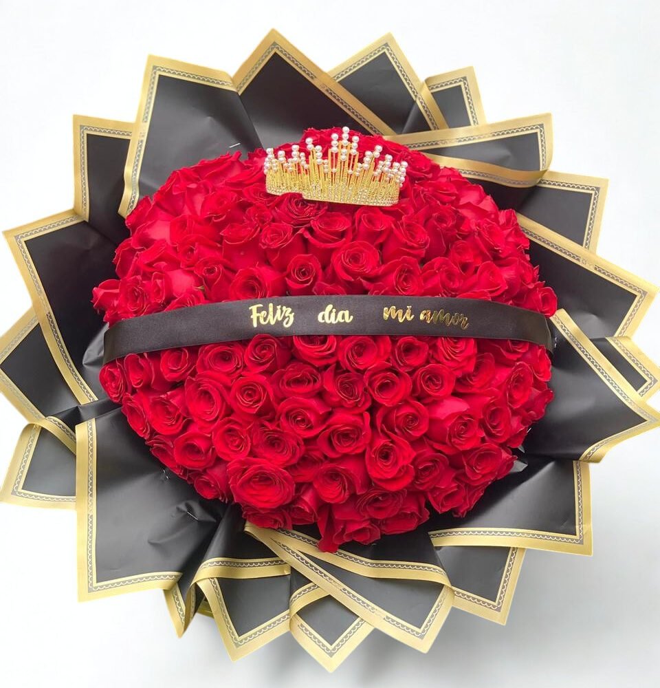 🌹 Ramo buchón de 150 rosas rojas "Madrid"
