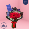 🌹Ramo de 24 rosas rojas "Leeward"
