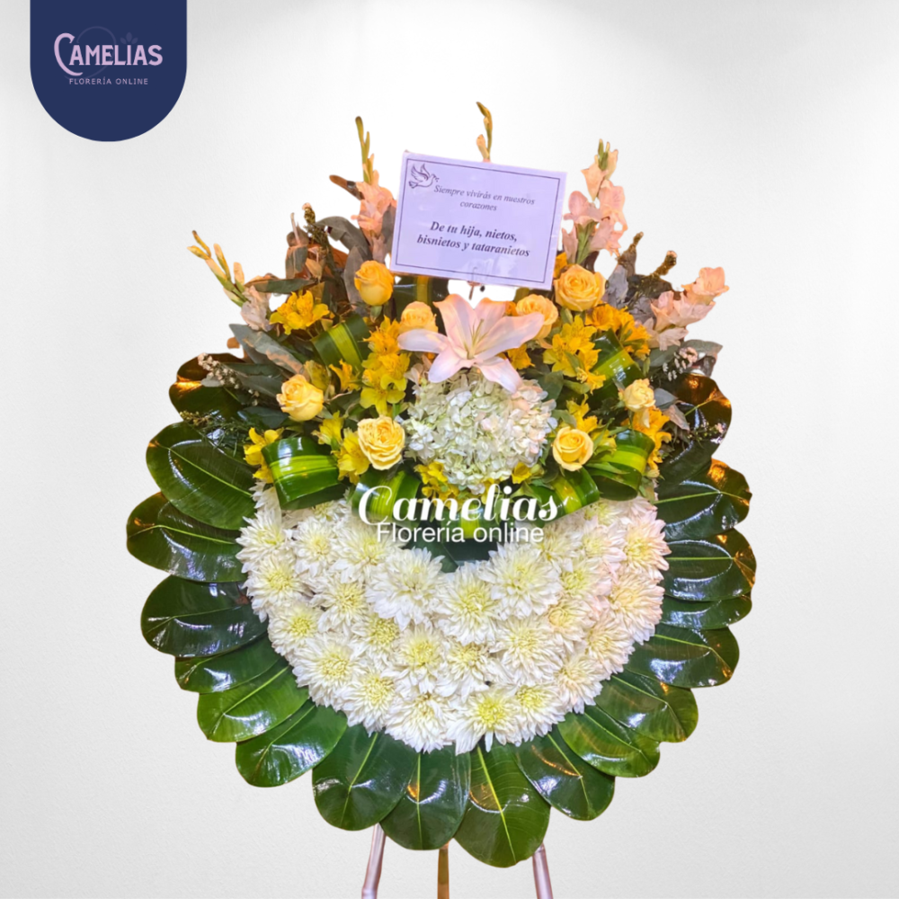 Corona Fúnebre con parante "Canadá"