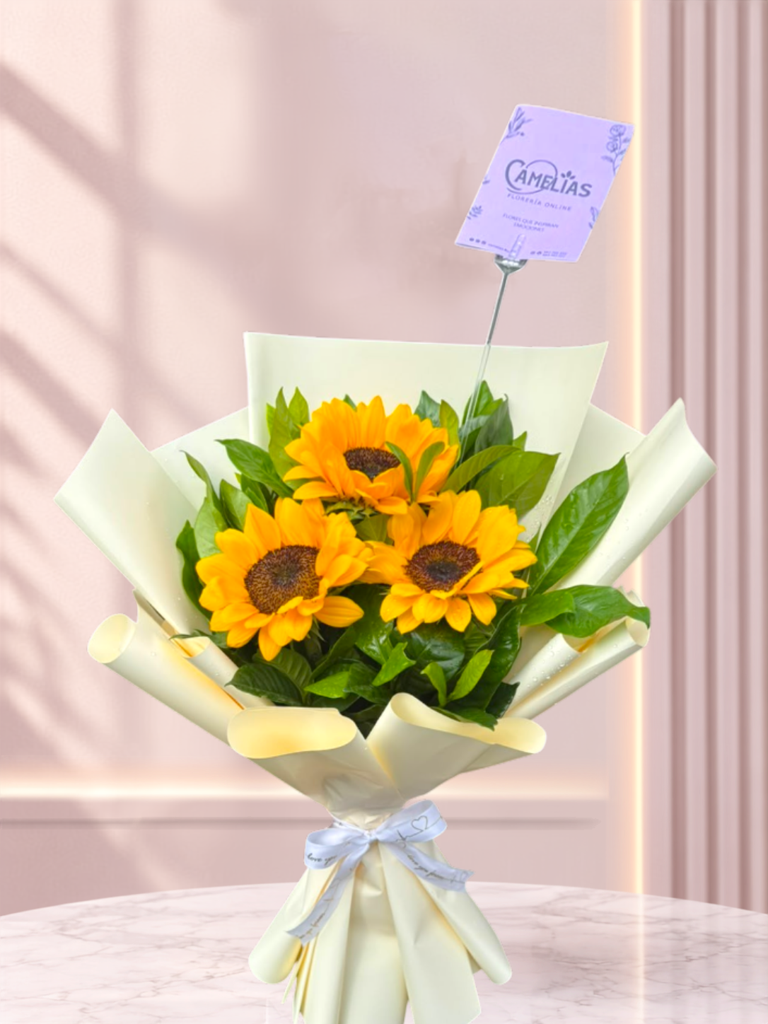 🌻 Ramo de 3 Girasoles "LOURAN"