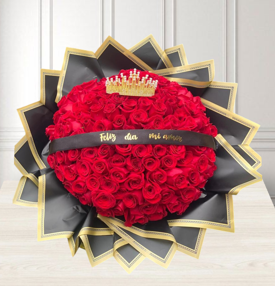 🌹 Ramo buchón de 150 rosas rojas "Madrid"