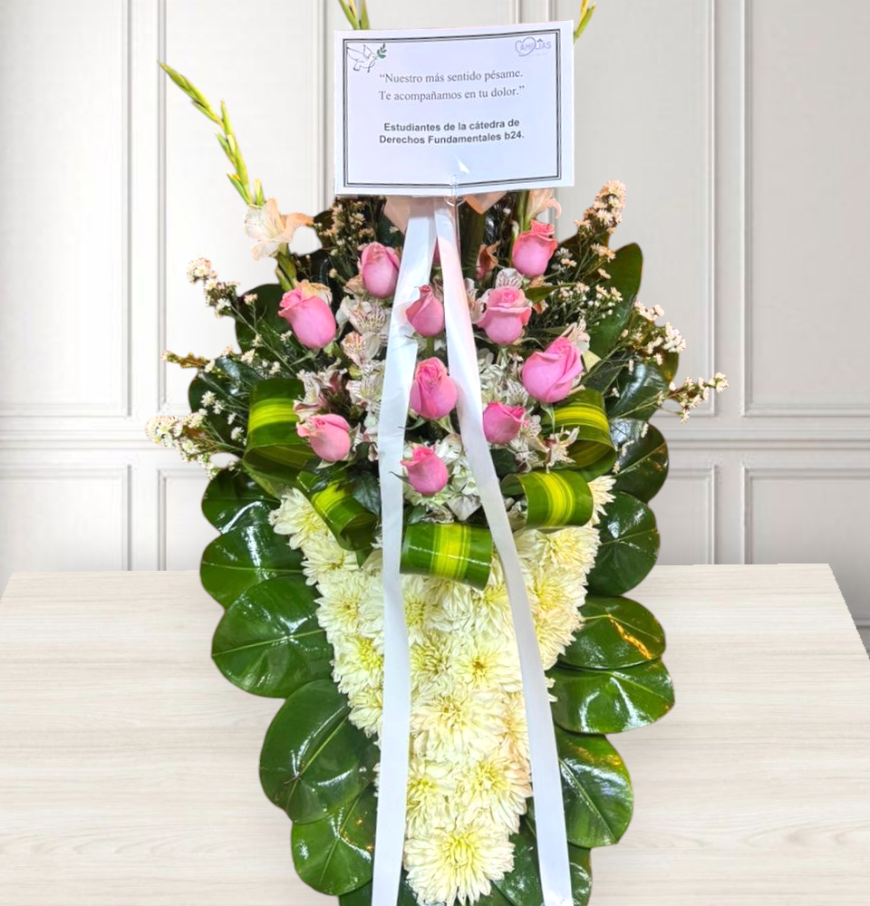 Lágrima de piso con rosas "fussion"