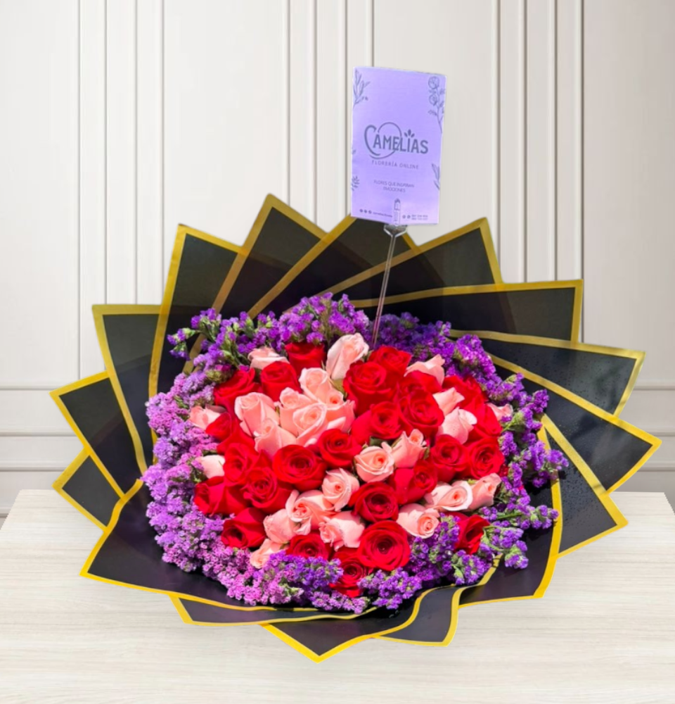 🌹 Ramo buchón de 50 rosas