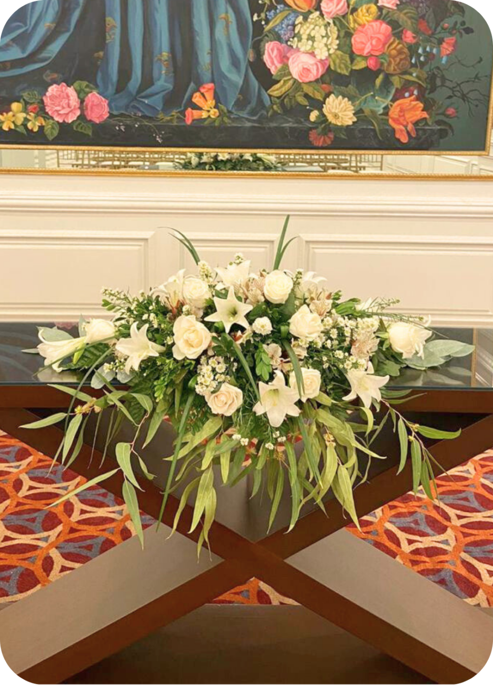 Arreglo de flores para mesa "Rumania"