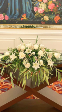 Arreglo de flores para mesa "Rumania"
