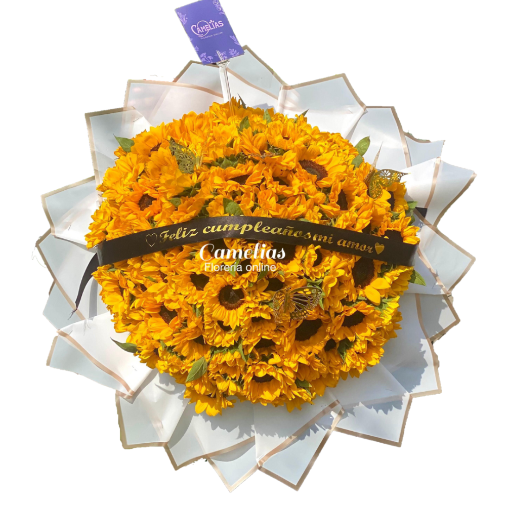 🌻Ramo buchón de 70 girasoles "Lin"