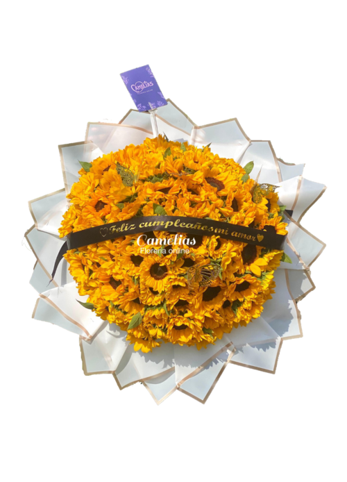🌻Ramo buchón de 70 girasoles "Lin"
