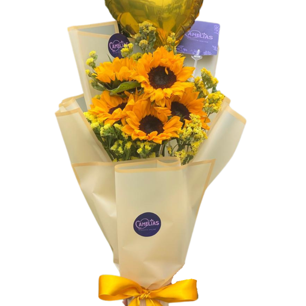 🌻Ramo de 5 girasoles "Flor"